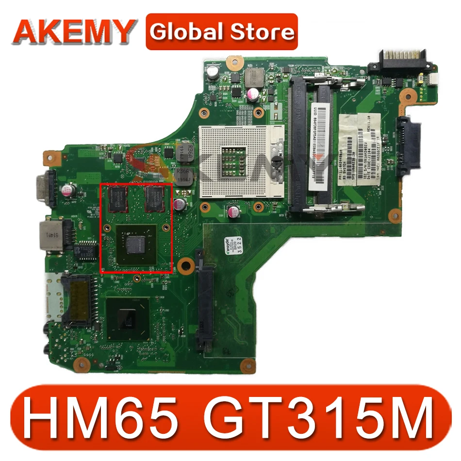 

Материнская плата для ноутбука Toshiba satellite C600 V000238080 6050A2448001-MB-A01 HM65 GT315M DDR3, материнская плата, бесплатная доставка