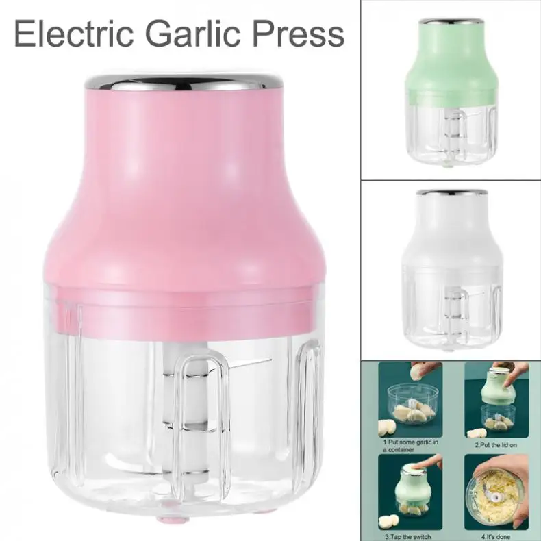 

250ML Electric Garlic Masher Garlic Masher Food Supplement Machine Cooking Device Artifact Kitchen Gadget many colors