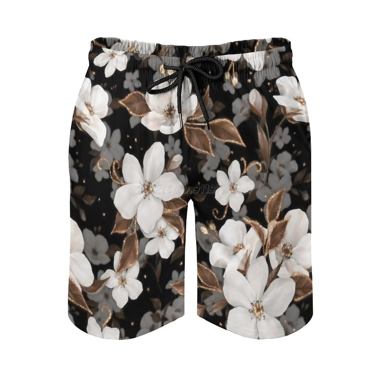 Цветы Для Мужчин's летняя спортивная футболка с коротким Пляжные шорты для