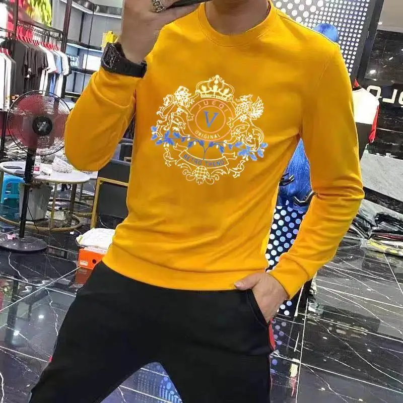 

Мужская Флисовая Толстовка с буквенным принтом, свободная уличная одежда в стиле Харадзюку, пуловер с круглым вырезом на осень и весну, 2022