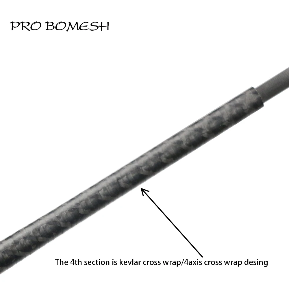 Pro Bomesh 1 комплект UL 56 m 5FT2 68 5FT6 5 секций Kevlar обертывание карбоновое волокно дорожный