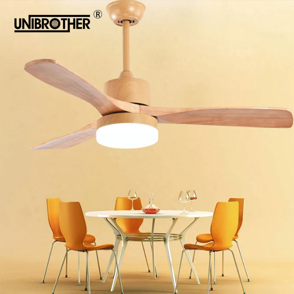 Светодиодный потолочный вентилятор Деревянные светодиодный светильник для