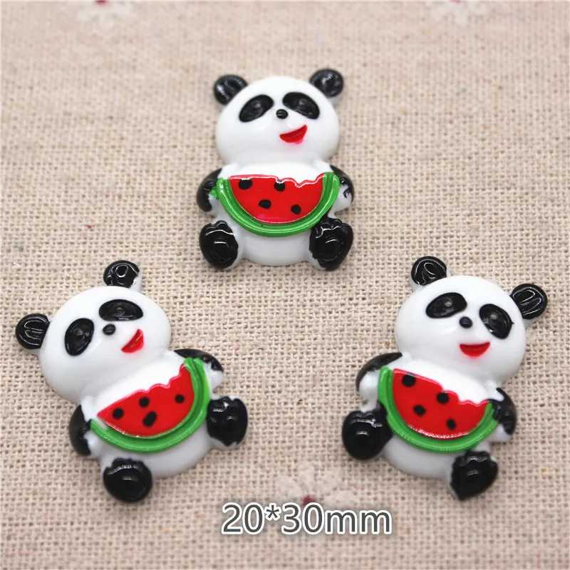 10 шт. милые Мультяшные панды едят фрукты/мороженое/бамбуковые миниатюрные