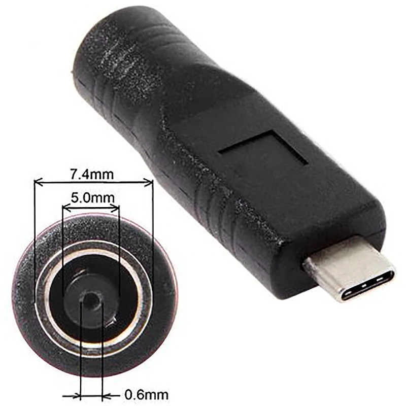 OPQ-DC разъем 7,4x5,0 мм вход для USB-C type-C разъем питания адаптер зарядки для ноутбука