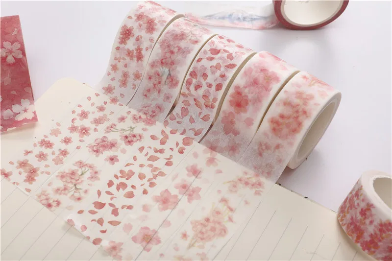 NOVERTY Flower Kawaii васи лента симпатичная Маскировка Лента креативный дневник DIY Украшение бумажные Скрапбукинг наклейки стационарные 02518