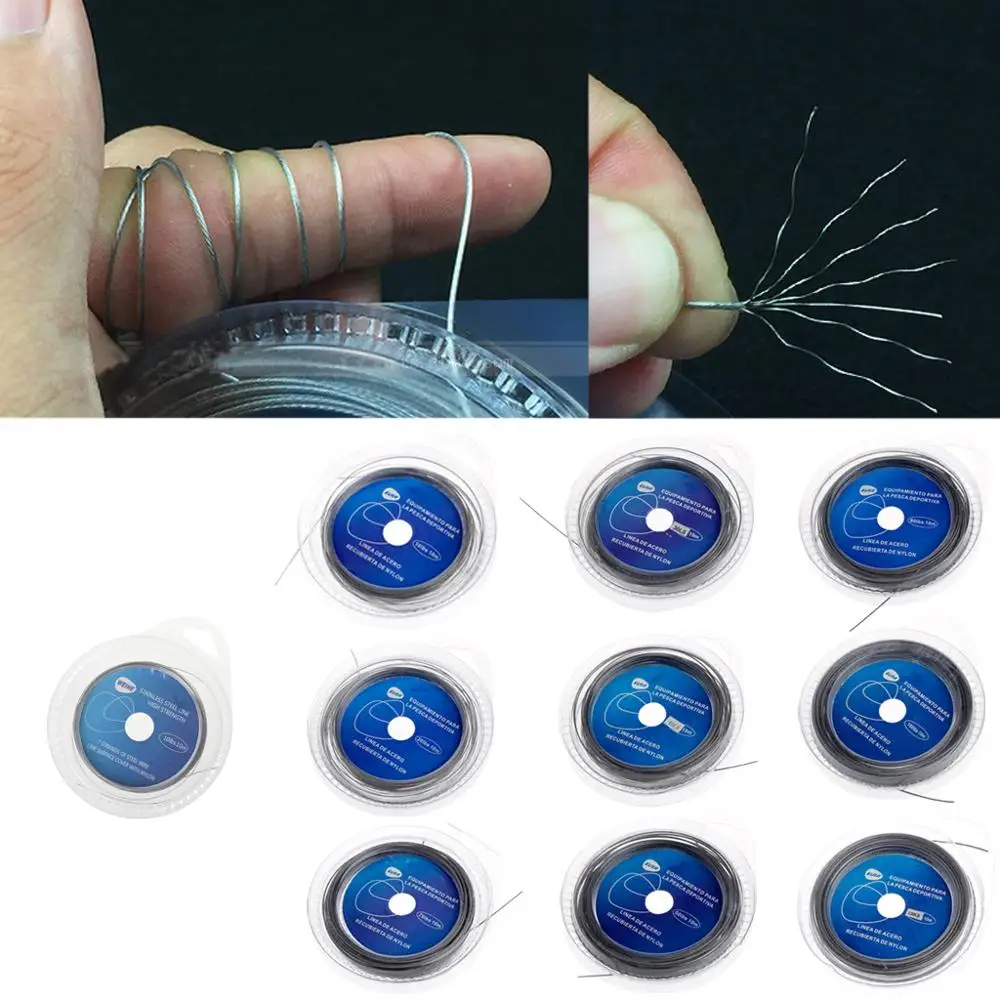 Лески из нержавеющей стали для приманки 10 м|Рыболовные лески| |