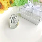 1 шт. х прозрачные хрустальные детские пинетки на память в подарочной коробке для новорожденных крестин сувенир на день рождения свадебные сувениры