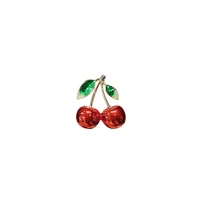 japanese cute fruit cherry brooch female ins tide personality girl pin collar pin anti glare buckle western accessories