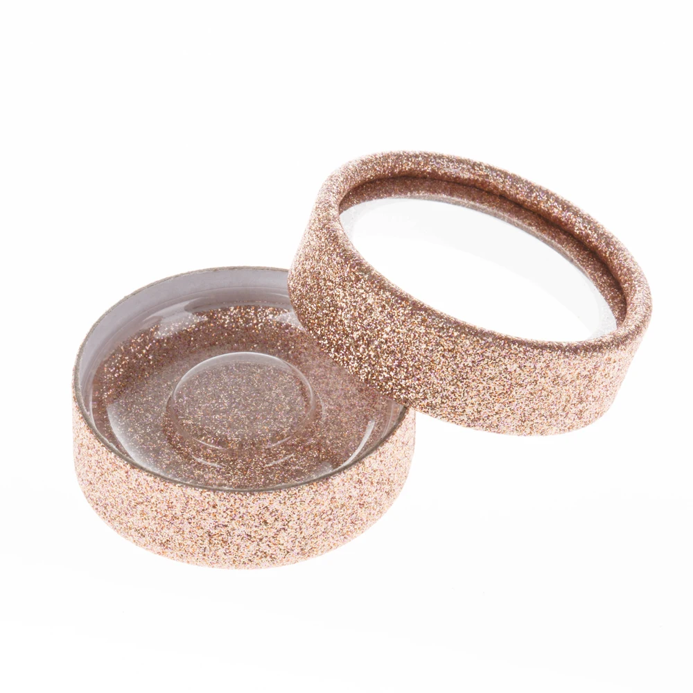 Оптовая продажа круглая коробка для упаковки ресниц коробки упаковка логотип