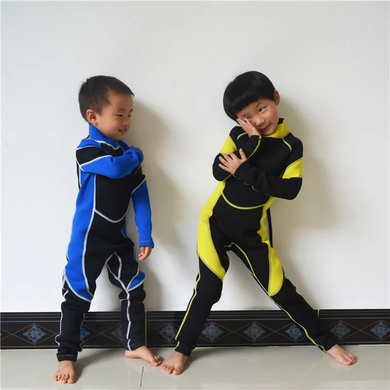 

Wyoturn Cute Boys Girls Keep Warm Back Zip Diving Wear Long Sleeve Simple Full Wet Suit Surf Kids Prevent Jellyfish Dropshipping
