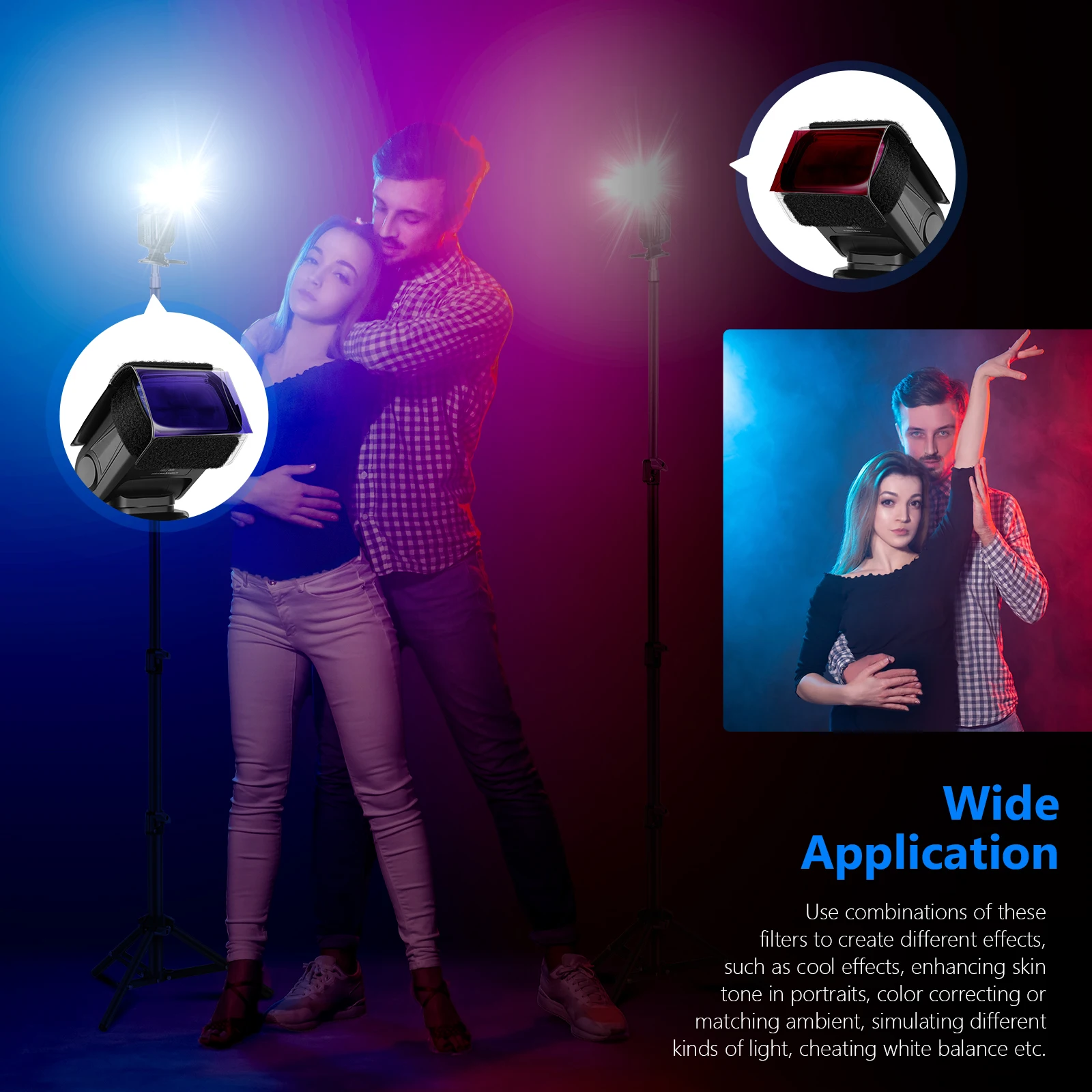Neewer фотография Speedlite вспышка 35 шт. квадратный полный цвет баланс гелевый фильтр |