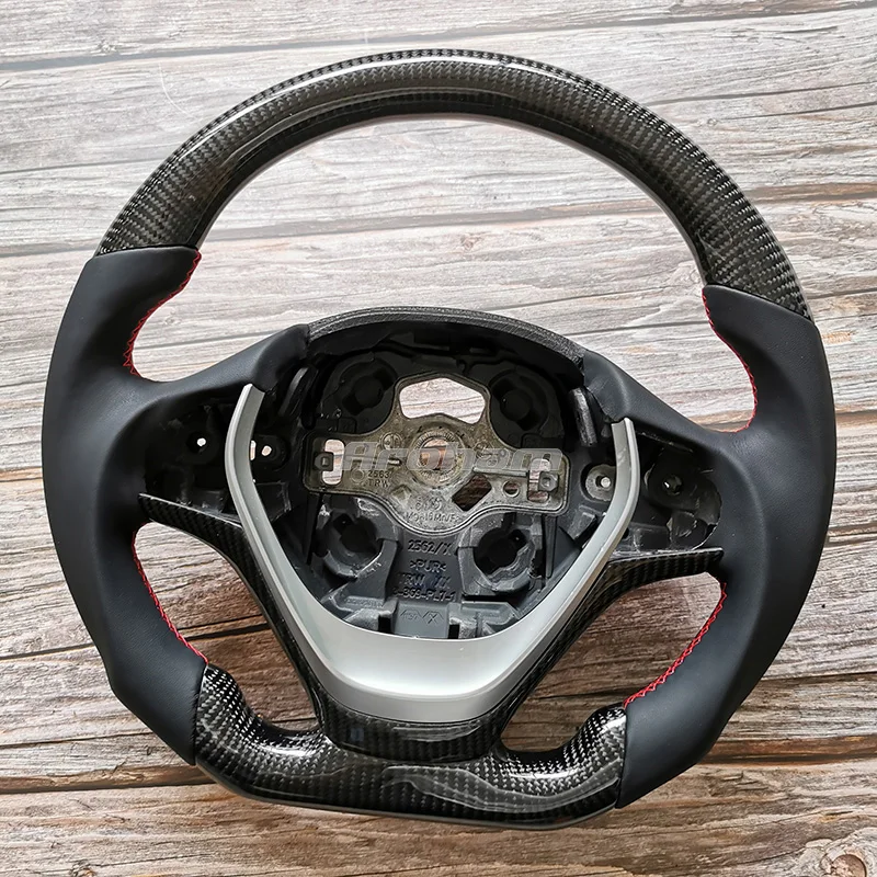 Дешево Углеродное волокно Руль кожаный руль модификации и изготовления на заказ для Bmw F20 2014 2015 2016 2017 2018 2019 2020