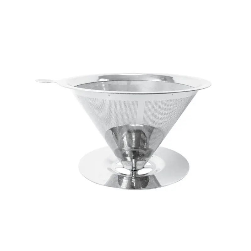 Многоразовый конусный фильтр для кофе с капельницей из нержавеющей стали | Дом и