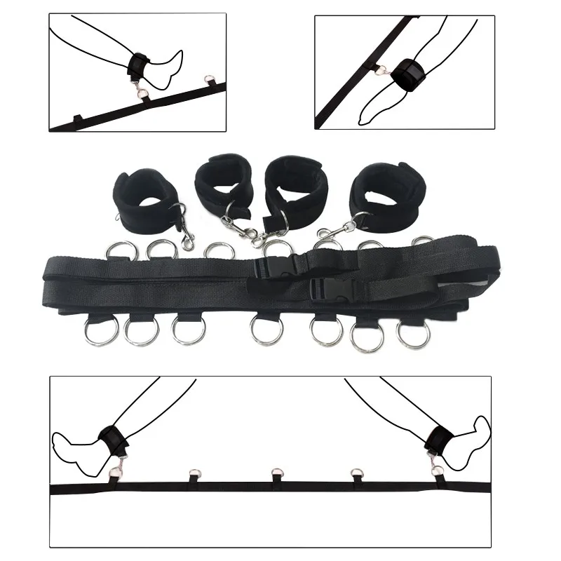 Регулируемые удерживающие повязки эротические наручники фетиш секс пояса для