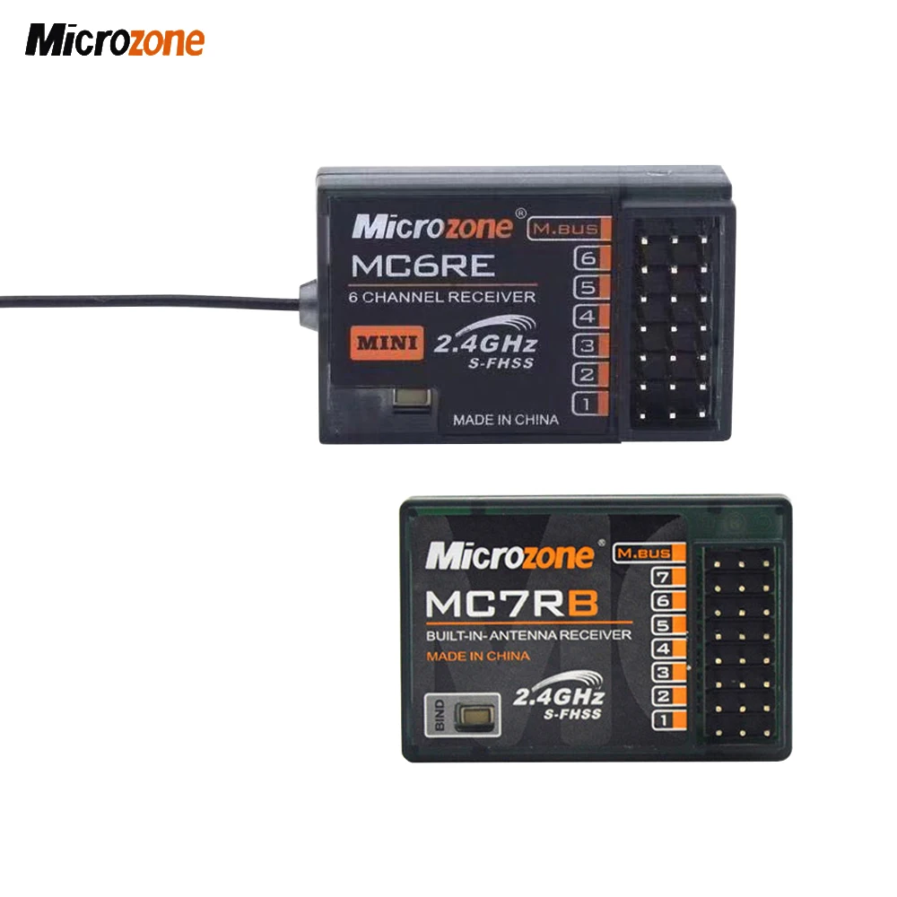 MicroZone-transmisor de control remoto MC6C, 2,4G, 6 canales, S-FHSS, FSK, sistema de Radio y receptor de se&ntilde;al SBUS para Airplan de ala fija-4