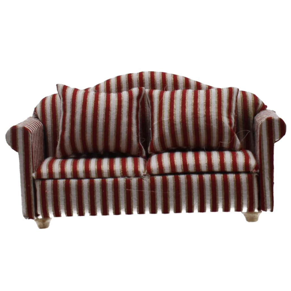 1/12 мини-диван Love Seat миниатюрный кукольный домик мебель Декор аксессуары сделай