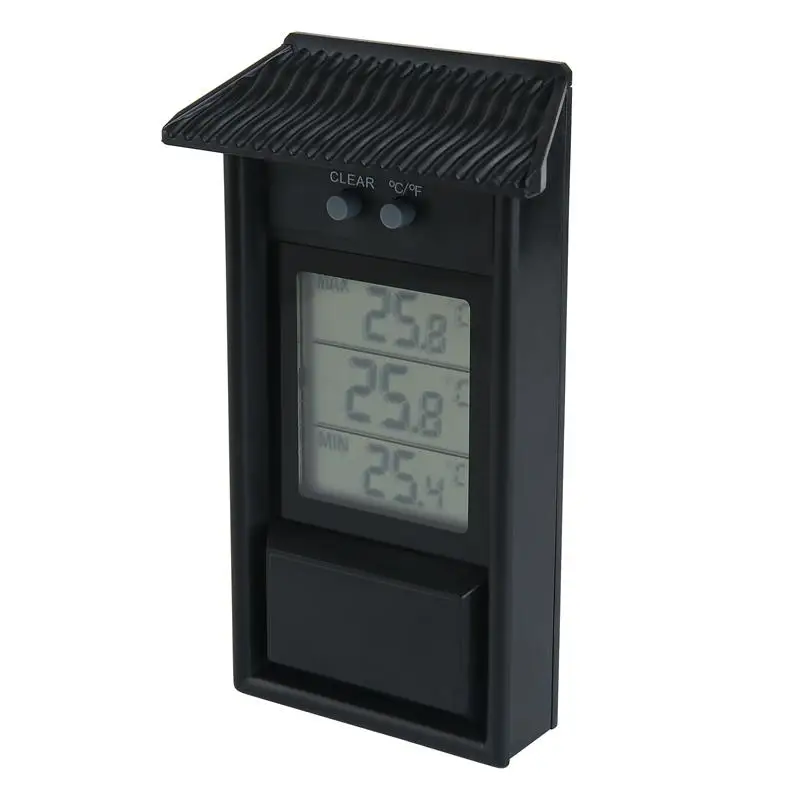 -20~50C LCD Digital Indoor/Outdoor Waterproof Thermometer Garden GreenHouse Wall Temperature Measurement Max Min Value Display |