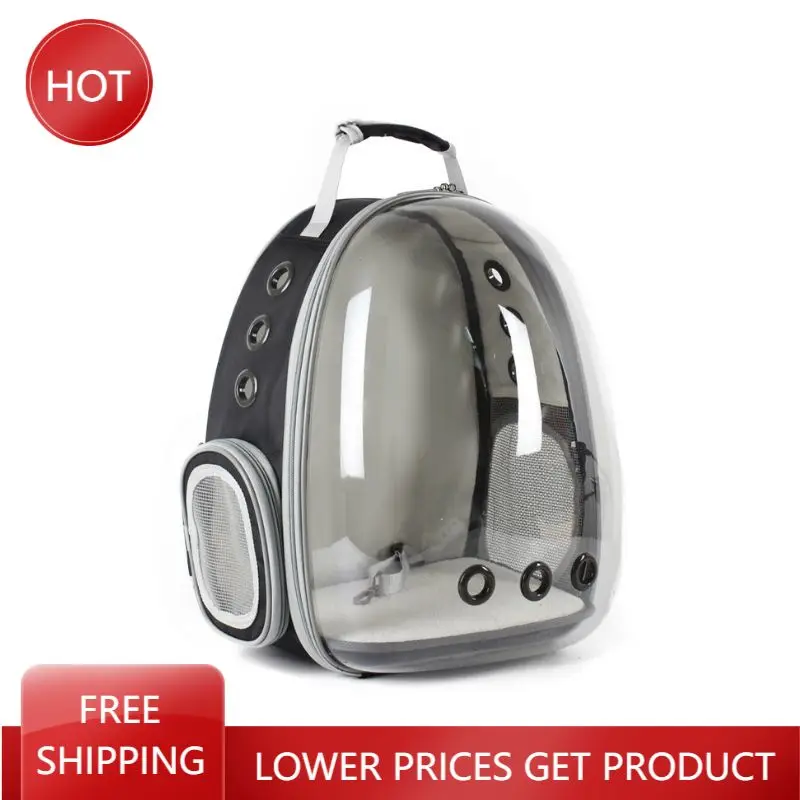

Black Cat Backpack Women Large Transparent Cat Outdoor Space Capsule Pet Backpack Travel Mochila Gato Cat Carrier Bag AA50MB