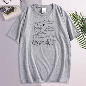 Оригинальная футболка для подростков, математическая формула, Мужская футболка с коротким рукавом, новинка 2021, стильные весенние забавные тонкие высококачественные топы, футболки