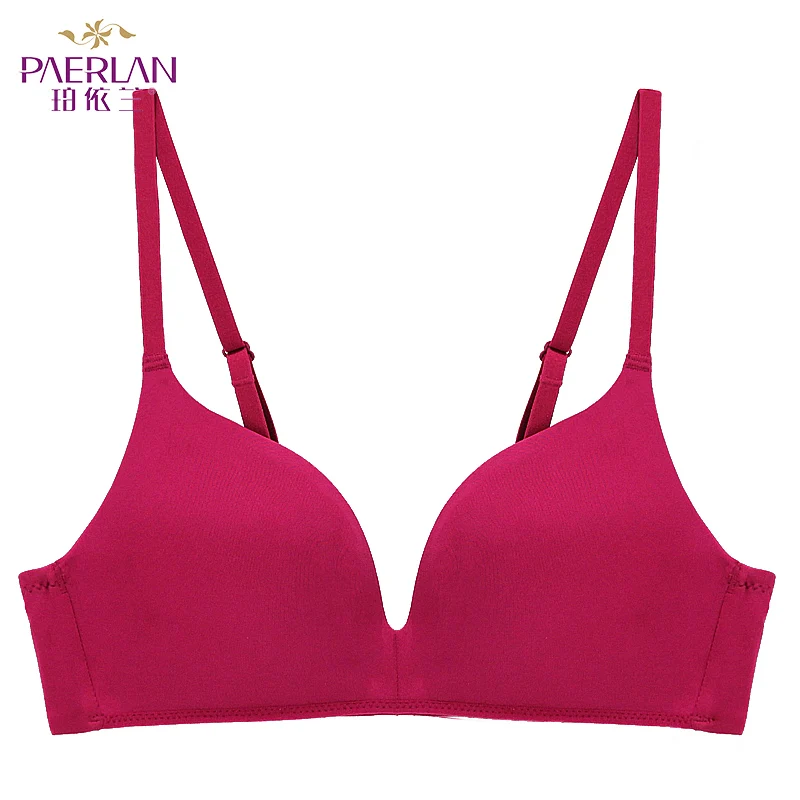

PAERLAN удобное бесшовное однотонное женское нижнее белье, Осеннее пикантное тонкое нижнее белье пуш-ап без косточек с чашкой три четверти 3/4