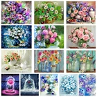 5D DIY искусство, алмазная живопись, растение, цветочный горшок, узор, Алмазная мозаика, полная вышивка, домашний фотоподарок