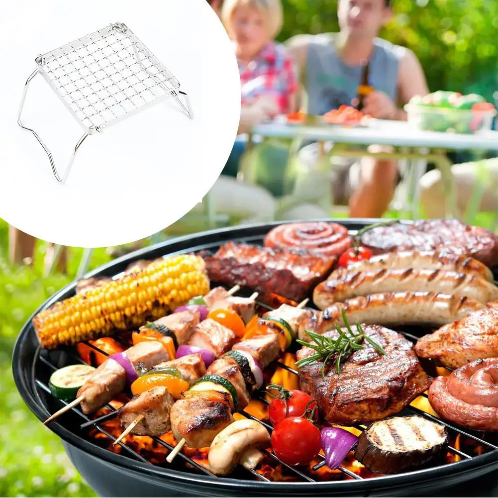 Складная мини вешалка для гриля с регулируемым снаряжением кемпинга сада