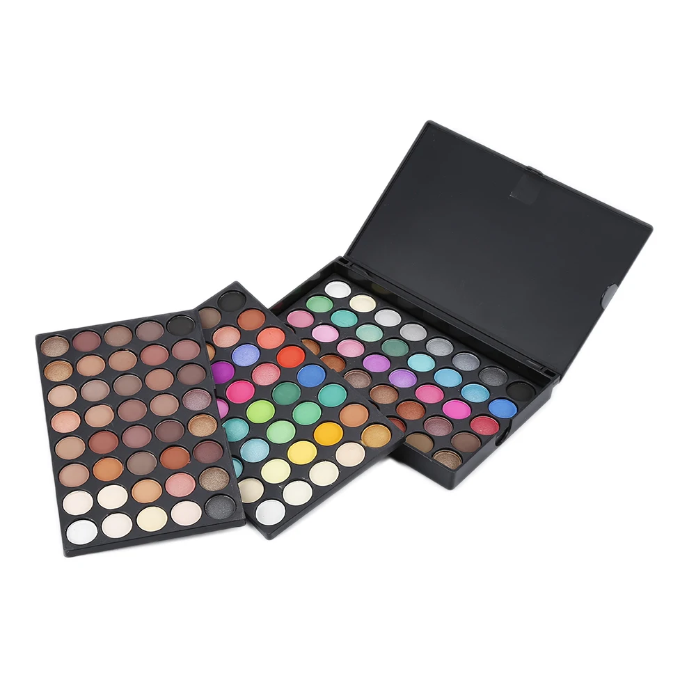 Горячая продажа 120 цветов прессованные блестящие тени для век Палитра