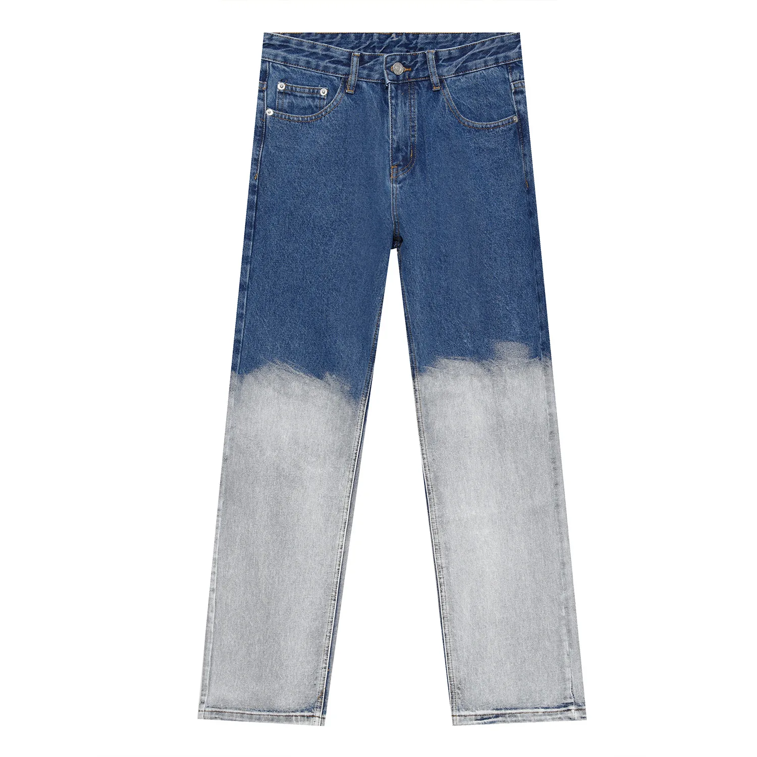 

MTL | 2021 four seasons new Korean version gradual change straight tube loose trend wash water casual jeans men