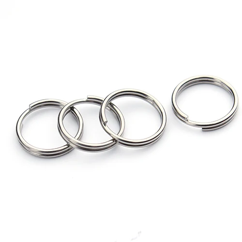 

Ciseng 50pcs 13mm Round Silver Tone 316L Stainless Steel Jump Rings & Split Rings Keyrings Fits Key Chain Jewelry Accessories