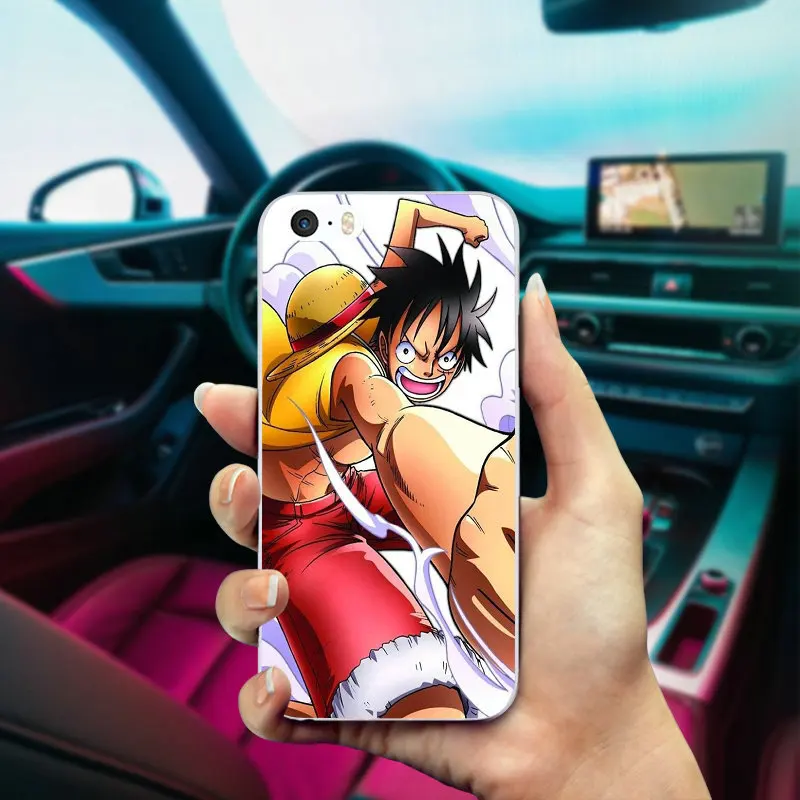 Чехол-накладка для iPhone 8 7 6 6S Plus X 5 5S SE 5C 4 4S с изображением обезьяны D Луффи Эйс Зоро |