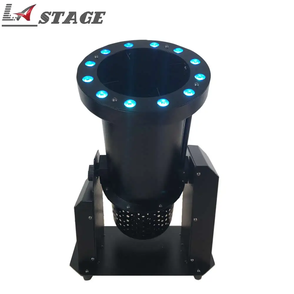 

Free Shipping 12x3w Led Confetti Blower Machine DMX/Remote Paper Confetti Cannon Machine For Wedding Party