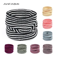 2021 autumn and winter new scarf thin section classic stripe outdoor warm soft womenmen scarf knitted scarf high quality unisex