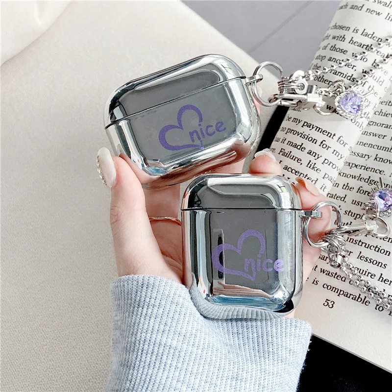 

Чехол для наушников AirPods 2 1 Pro с подвеской в виде сердца