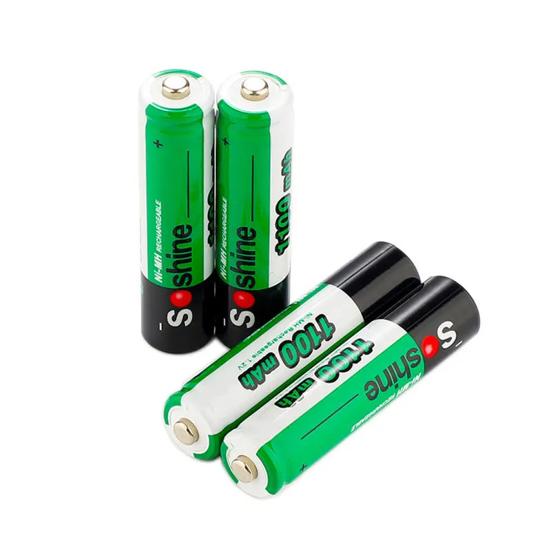 Soshine перезаряжаемые батарейки Ni-MH AAA 1100mAh AA 2700mAh