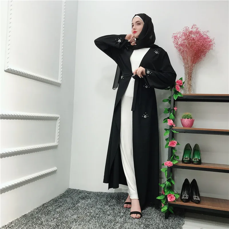 Ид кафтан абайя кимоно мусульманское хиджаб платье турецкий мусульманский стиль