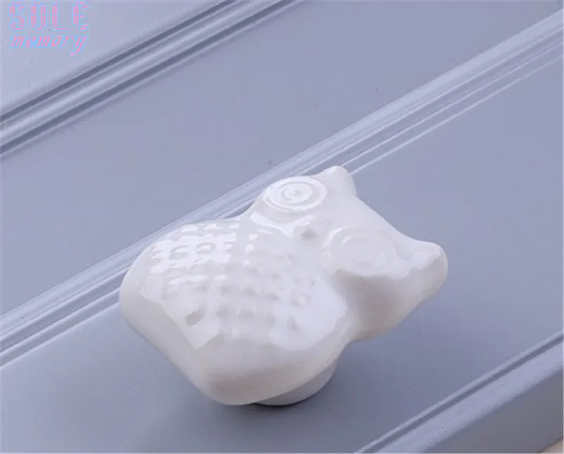 10 шт. ручки для дверей из керамики с рисунком панды совы выдвижной ящик шкафа