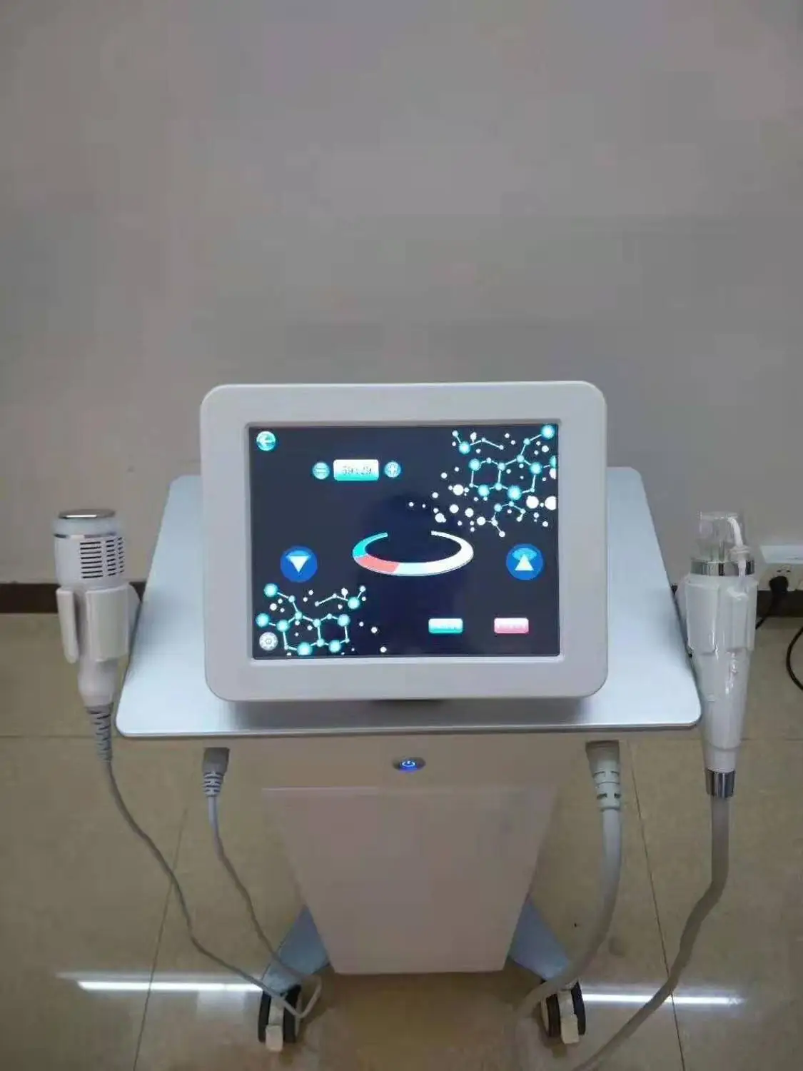 

2 in 1 rf fractional micro-needle machine with cold hammer anti-acne shrink pores facial skin care tools stretch marks remover