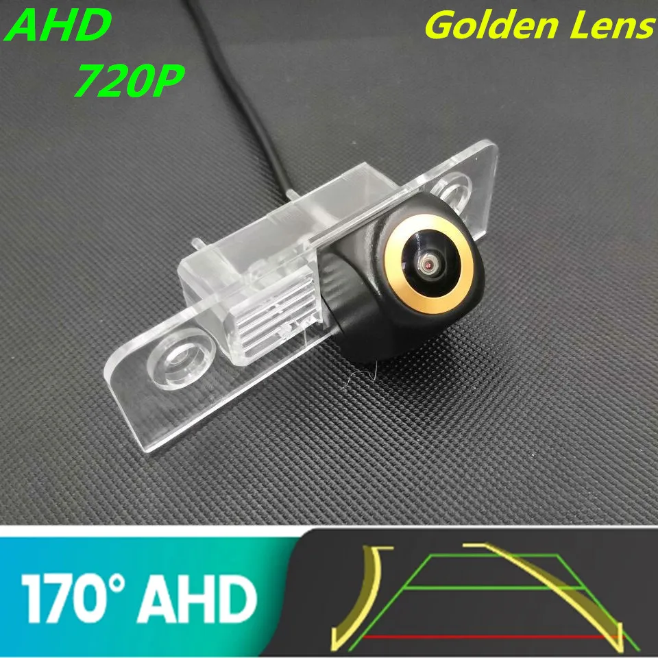 

AHD 720P Golden Lens Trajectory Car Rear View Camera For Ford Fiesta MK5 Hatchback 2002 2003 2004 2005 2006 Vehicle Monito