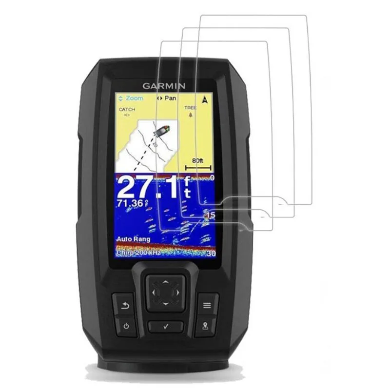 

3 x PET прозрачная защитная пленка для экрана, Защитная пленка для Garmin Striker 4 4cv 4dv Plus 4 Fishfinder Портативный gps-трекер