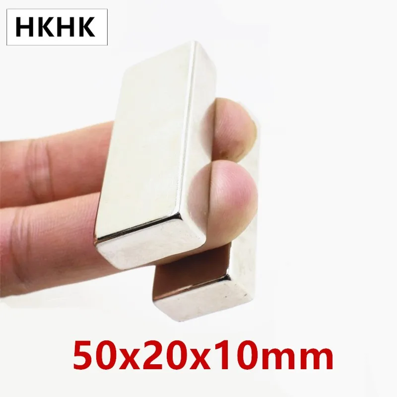 Супермощный неодимовый магнит сильный блок N50 50x20x10 мм редкоземельный 50*20*10 50