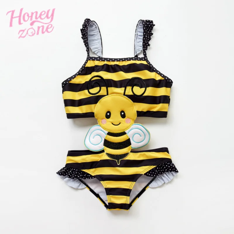 Слитный купальник Honeyzone для новорожденных девочек детский с вышивкой в виде