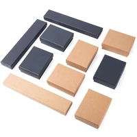 12pcs rectangle cardboard jewelry set box for bracelet necklace earring gift boxes for jewellery packaging with sponge inside