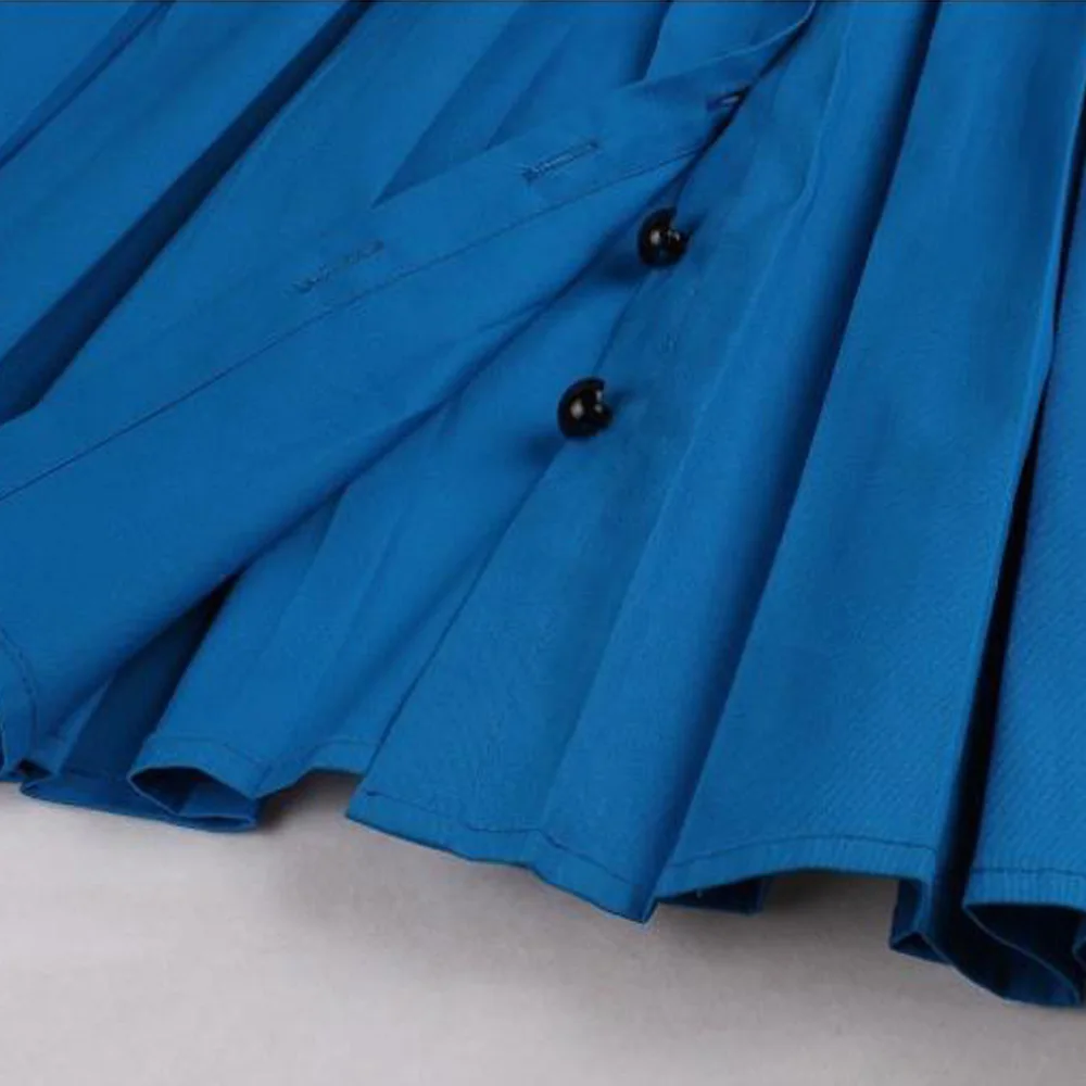Женское офисное платье размера плюс 4XL однобортное с короткими рукавами и