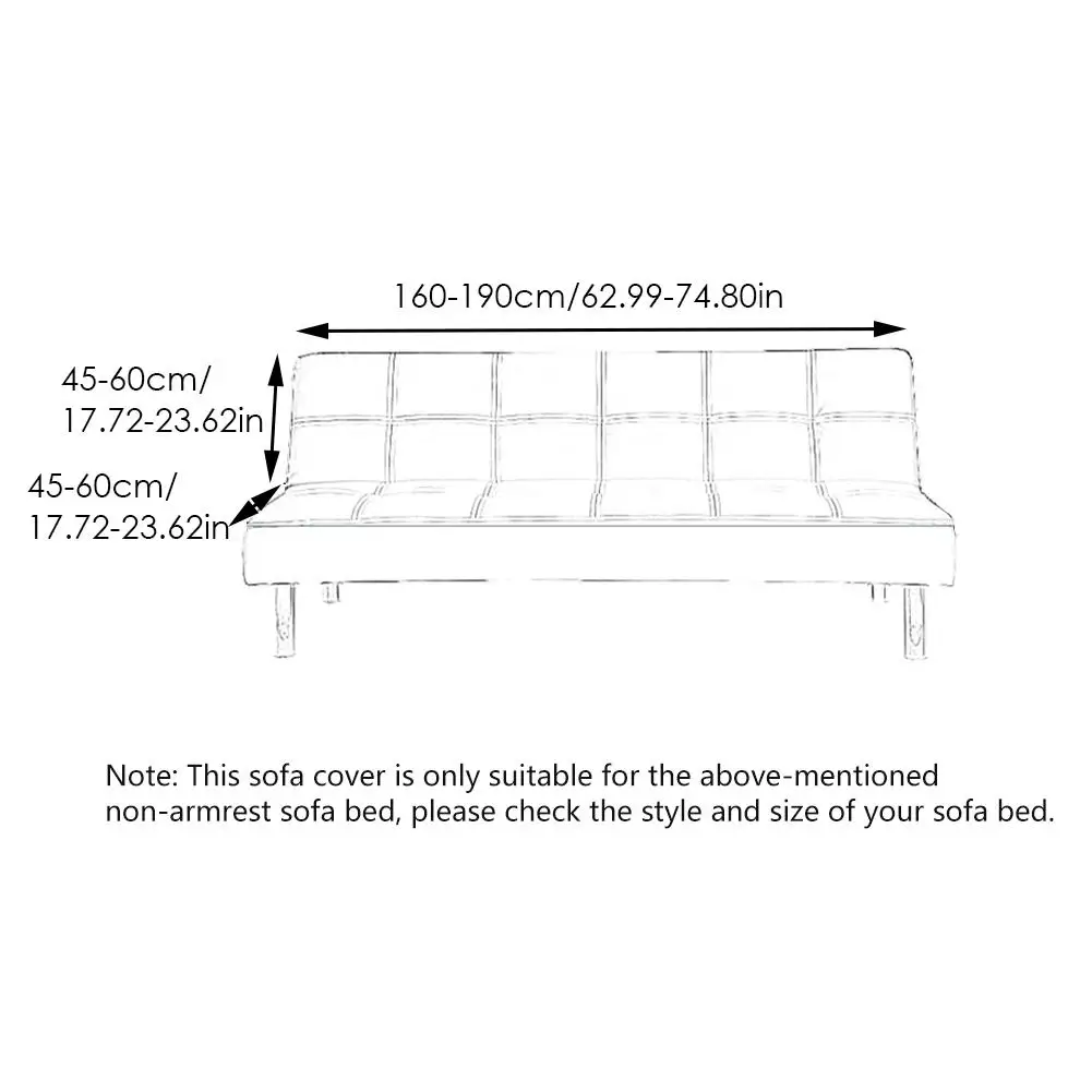 1 шт. чехол для дивана-кровати с принтом универсальный размер без нарукавника