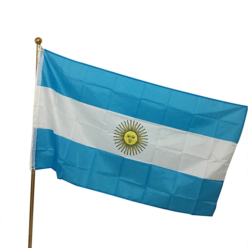 

100% Polyester Printing Does Not Fade 3ft * 5ft Argentina Flag A Few Wholesale Banner