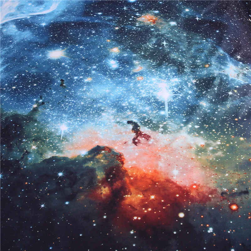 Двуспальный комплект с 3D galaxy двуспальный пододеяльником | Дом и сад