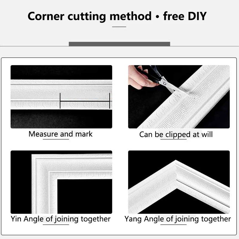 

230cm 3D XPE Foam Wall Stickers Self Adhesive Waterproof Baseboard Wallpaper Border Wall Sticker Living Room Bedroom Home Decor