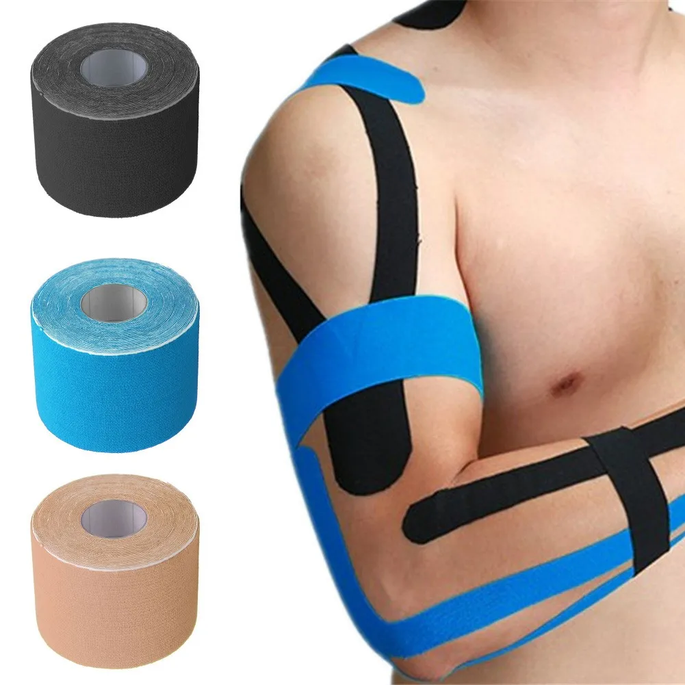 

1 Roll 5cm X 5m Kinesiology Tape KT Muscle Injury Strain Support Physio Sports Muscle Paste Muscle Protector Cotton