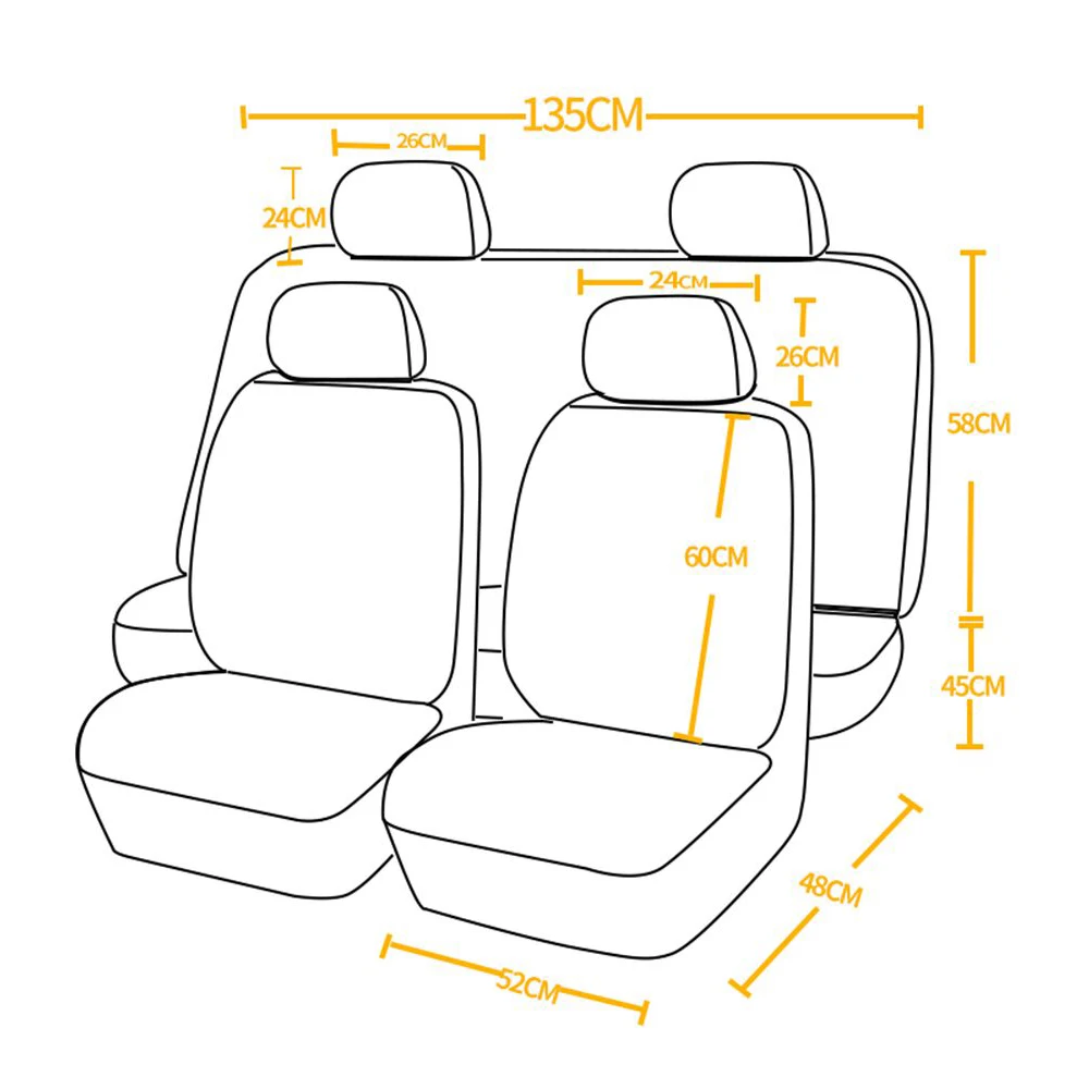 

11Pcs Car Seat Covers Universal automotive Seat Cover Fit Most Cars Covers Styling Car Seat Protector Interior Accessories