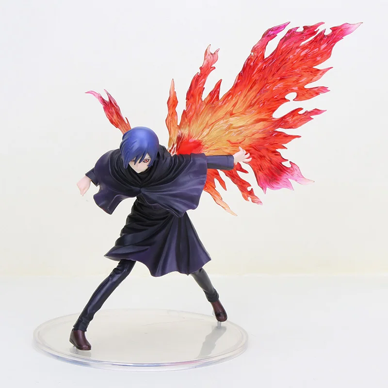 black without box 24 см японского аниме Токийский Гуль фигурка игрушка Touka Kirishima 1/8 ARTFX J Токийский Гуль огненные крылья ver. ПВХ фигурка модель игрушки - Цвет: black without box